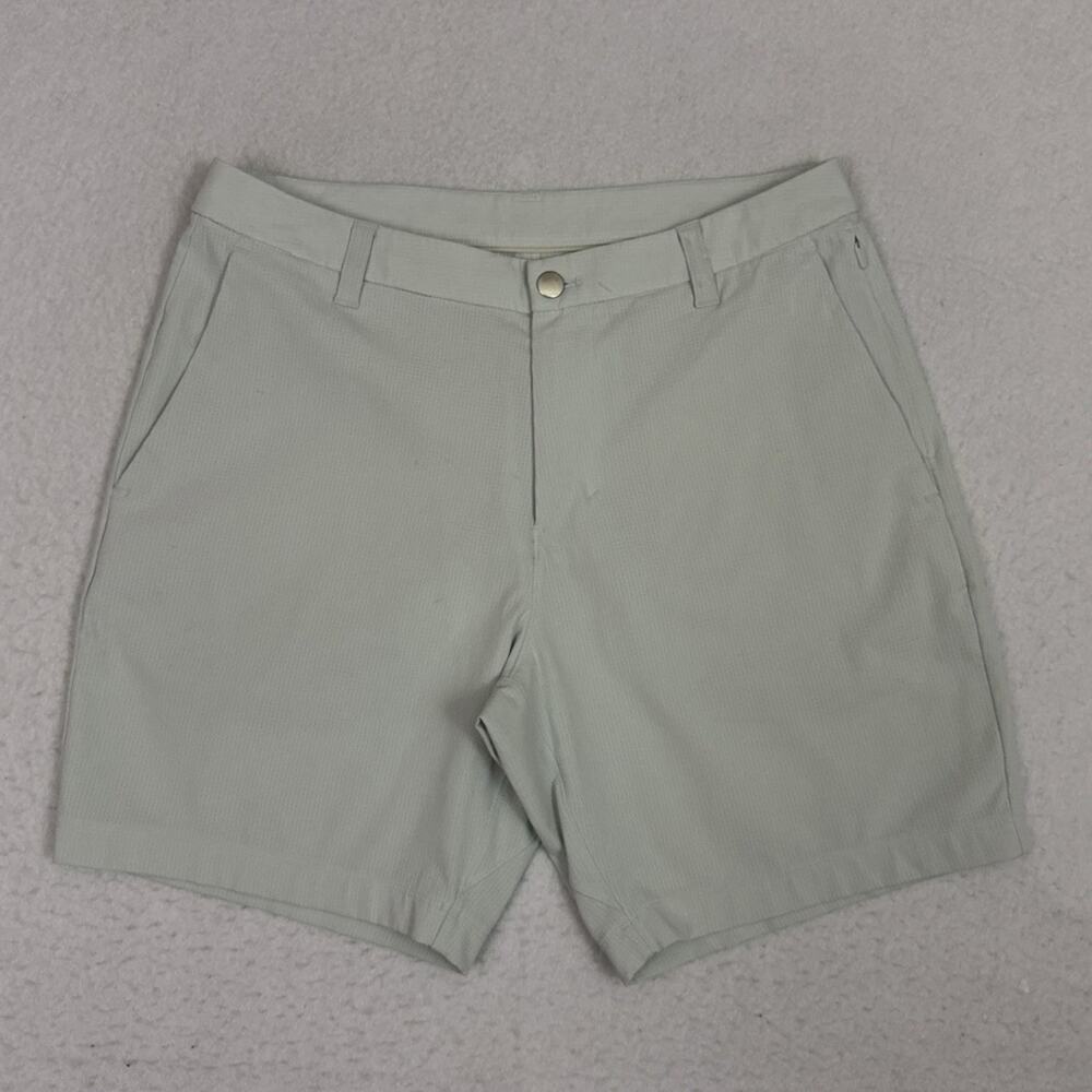 Lululemon Commission Classic-Fit Shorts Mens 31 Dew Green 7” WovenAir Golf